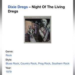 Dixie Dregs Night Of The Living Dregs Album Vinyl